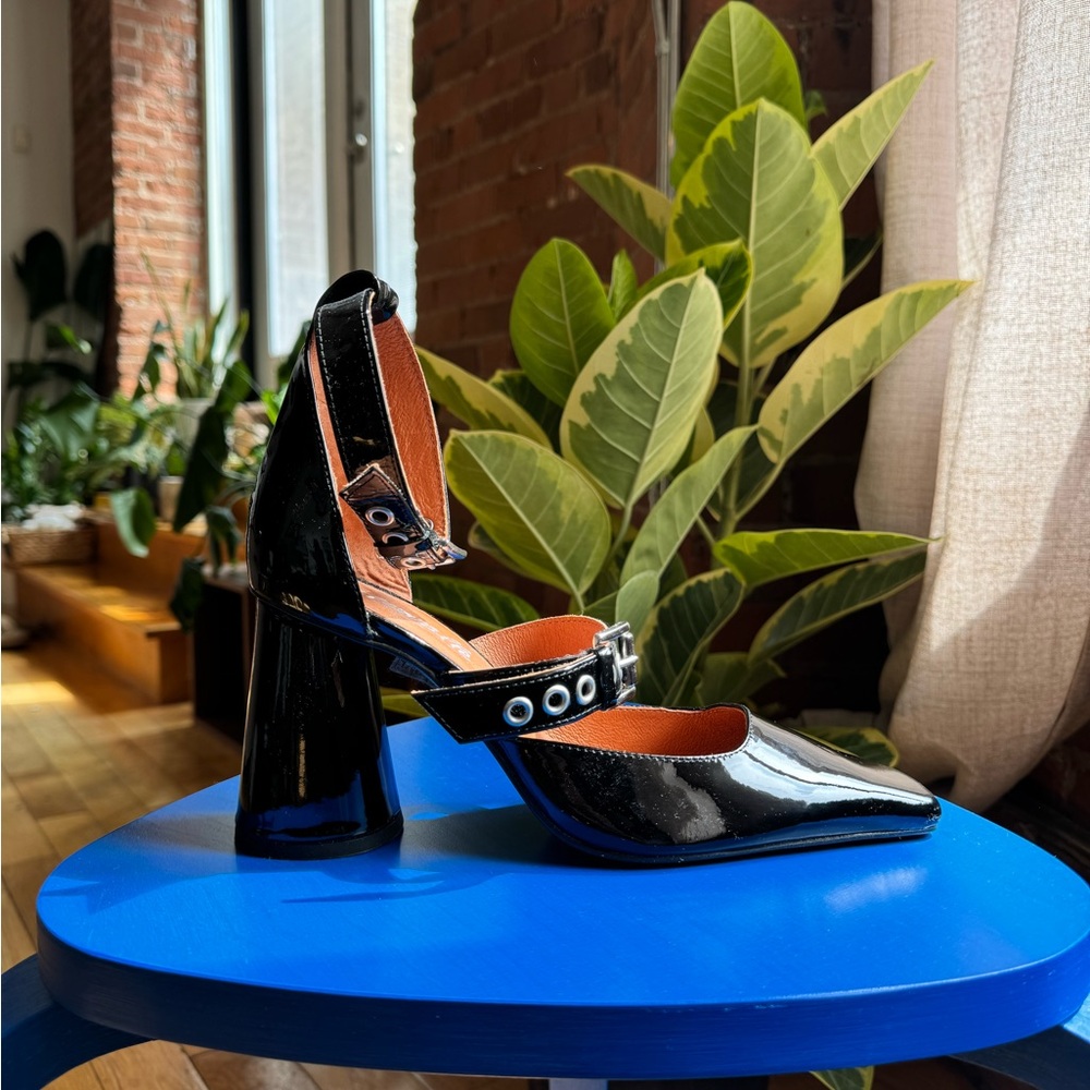 L'INTERVALLE Black Patent Leather Heels - Picture 3 of 4